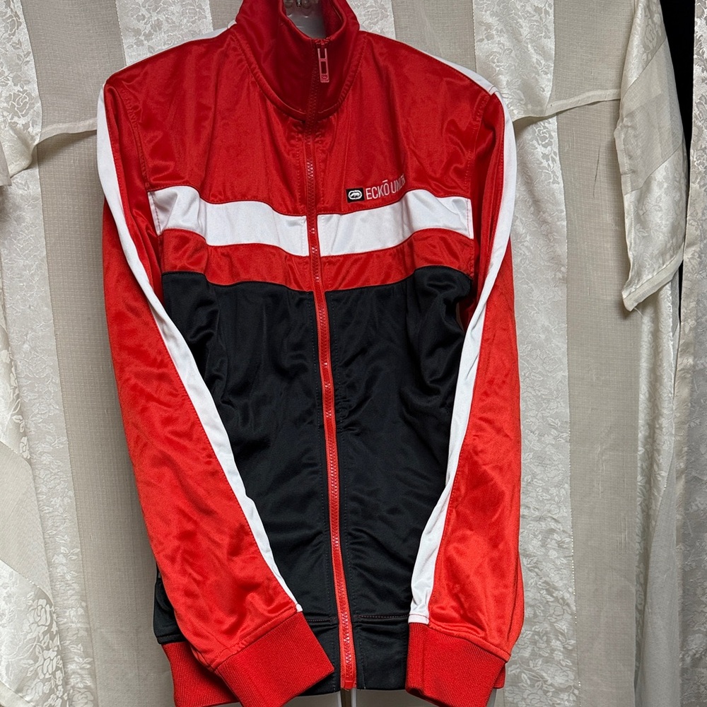 Ecko Unlimited Men's Poly Tricot Track Jacket Color Block Size Small